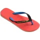 Havaianas Kinderen Brasil Mix Rubberen Platte Flip-Flops (Zalm)