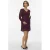 VERO MODA MATERNITY zwangerschaps mini jurk donkerrood