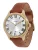 FOSSIL Analoog horloge ‘Gilmore’  bruin / goud