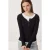 Slim Fit Geribbelde Overhemdblouse met Lange Mouwen
