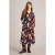 White Stuff Cora Jersey Shirt Dress Navy Print