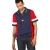 Tommy Hilfiger Herenpoloshirt met kleurblok (Marine, Rood, Wit)