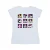 Disney Dames/Dames Minnie Mouse Vierkantjes Katoenen T-Shirt (Wit)