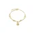Luxenter armband van glanzende zirkonia afgewerkt in 18K geel goud – Wilya