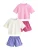 Next Nachtkledij  beige / donkerblauw / fuchsia / lichtroze