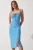 Happiness İstanbul Zomerjurk  blauw / wit