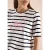 Shirt met korte mouwen, ronde hals en strepen