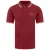 Ben Sherman Tweeling Gestipt Heren Bourgondisch Polo Shirt