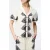 French Connection Nola Alexis Printed Ss Top Cream/black