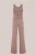 WE Fashion – Dames jumpsuit met pailletten – Regular fit – Mauve –