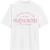 I Saw It First Oversized T-shirt voor dames met grafische print van Pilates en Matcha (Roze)