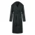 Verfijnde onyx-trenchcoat van wolmix