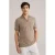 WE Fashion slim polo bruin