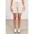 NUKUS regular high waist denim short beige