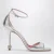 Zilveren Sandalen met Gesteven Hak