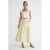 Hoge Taille Poplin Rok met Touwtje Detail