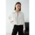 TRENDYOLMİLLA Dames Wit Effen Lang Regular fit Jassen