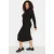 Trendyol Curve Dames Effen Midi Lang Casual Bodycon Grote maten Jurk