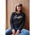 Sweatshirt met ronde hals en tekst