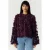 YAS blouse met pailletten – donkerpaars