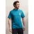Kultivate regular T-shirt met backprint blauw