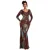 Lange damesjurk Goddiva Contrast Sequin