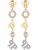 Philipp Plein Oorbellen  goud / zilver