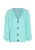aleva Gebreid vest  mintgroen