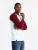 Ombre Shirt  bordeaux / wit