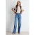 TRENDYOLMİLLA Dames Blauw Effen Wijde pijp Hoge taille Jeans