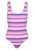BECO the world of aquasports Badpak ‘Fresh Stripes’  pink