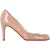 Christian Louboutin Dolly 85 Ronde Neus Pumps in Nude Hoogglans Leer