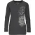 Top met ronde hals Donkergrijze print