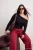 Trendyol Curve Dames Zwart Effen Lang Getailleerd Grote maten Blouses