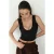 Kanten Detail V-Hals Crop Top