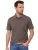 poloshirt korte mouw Casa Moda gemeleerd bruin
