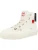 INUIKII Sneakers hoog ‘Matilda’  crème / rood / zwart