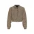 NoBell’ geruite blousetop – zand