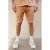Kultivate Ezra regular casual short terra met textuur