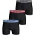 Björn Borg – 3 Pairs Heren Katoenen Comfort Stretch Boxer Shorts – Zwart Mix