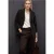 Street One Dames Chenille corduroy blazer in Bruin