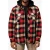 Hard Yakka QUILTED FLANNEL Heren Shirt Jack Rood