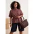 Trendyol Curve Dames Bruin Effen Kort Regular fit Grote maten Blazers