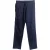 Dries Van Noten rechte broek met trekkoord in marineblauw linnen