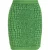 Moschino minirok met dierenprint in groene rayon
