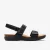 April Clover Zwarte Combi Sandalen