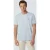 No Excess T-shirt Crewneck Placed Prints Garment Dyed Melange Sky