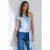 Slim Fit Off-Shoulder Jersey Blouse Met Strikdetail