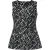 Mouwloze top met textuur en abstracte print