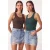 Fitted U-hals Gebreide 2-Pack Tanktop